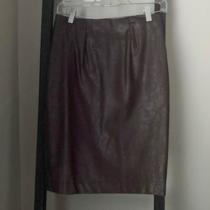 Ann Taylor - Faux Leather Skirt